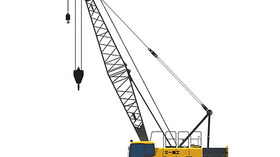 cần cẩu bánh xích sany scc500e cấu tạo tổng quan